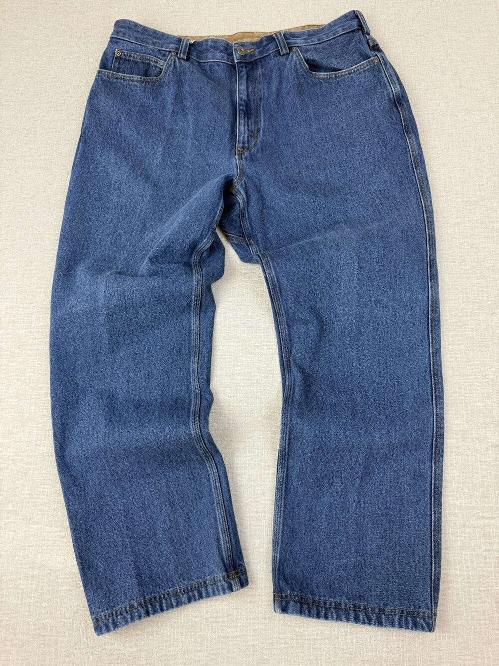Duluth Trading Co Jeans Mens 40x30 Blue Relaxed Fit Straight Leg Denim